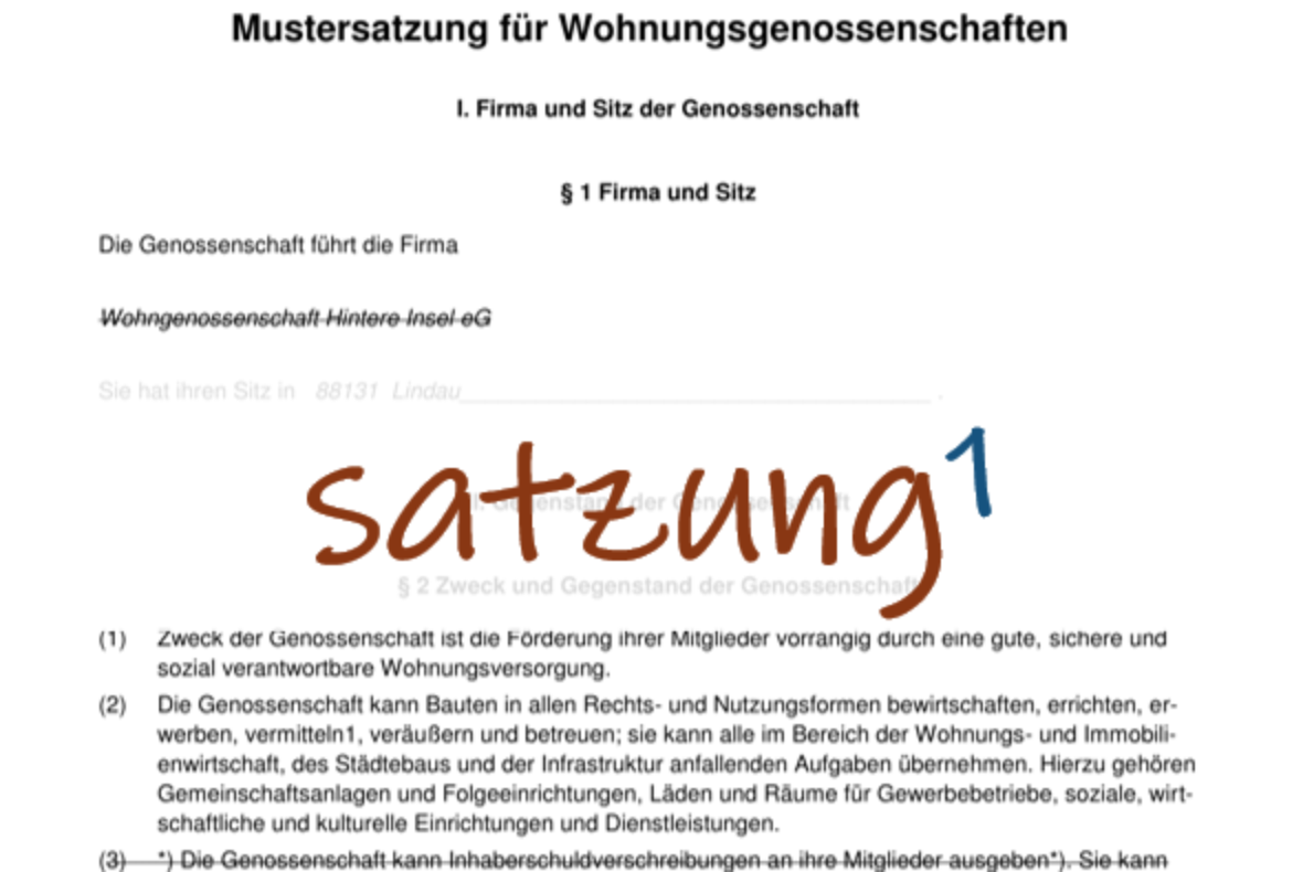 Satzungsworkshop 1
